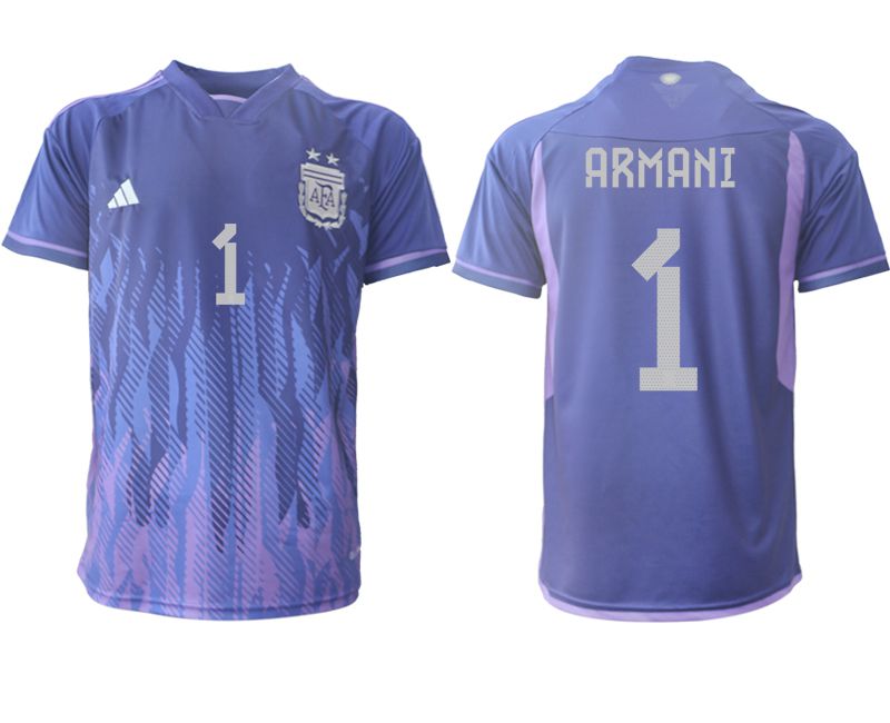 Men 2022 World Cup National Team Argentina away aaa version purple 1 Soccer Jersey